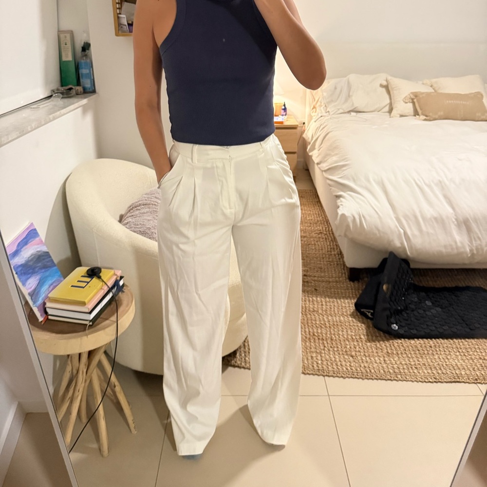 Stylish Cream Women's Trousers